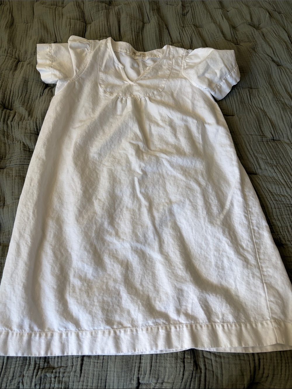 Madewell White Denim Dress